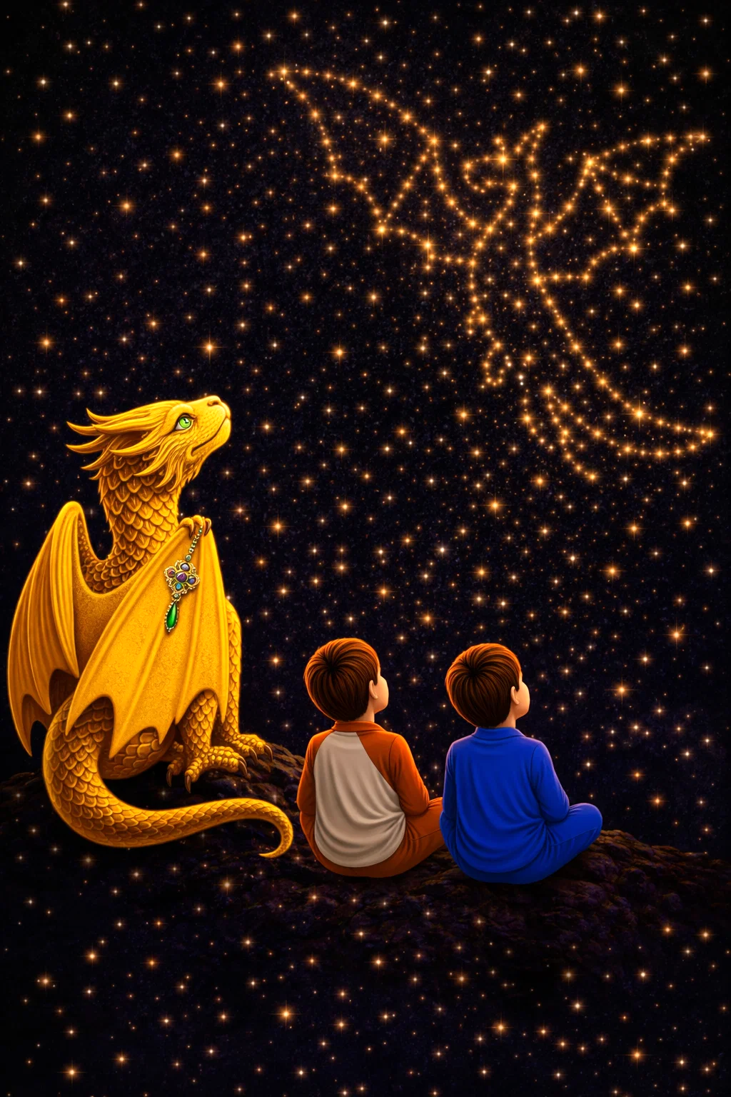 El dragón de estrellas completo